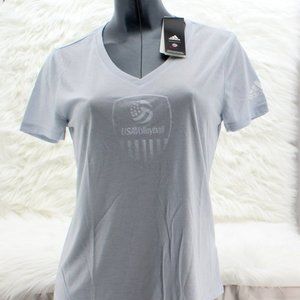 adidas Women's USA Volleyball, Short-Sleeved, Tee